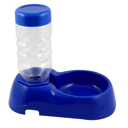 - Travel Camping Blue Plastic Pet Bowl + Clear Water Bottle