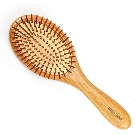 Wooden Comb Bamboo Anti-Static Wooden Bristles Massage Scalp Comb Hair ...