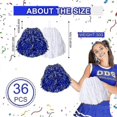 thumbnail image 2 of Pom Poms Cheerleading Metal Foil Cheerleading Pom Poms With Plastic Handles Cheer Pom Poms, 2 of 5