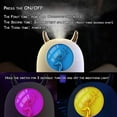 thumbnail image 6 of Small Cool Mist Humidifier, Portable Mini Humidifier with Color Breathing light, USB Personal Desktop Humidifier for Baby Bedroom Travel Office Home, Auto Shut-Off and Quiet, 6 of 7