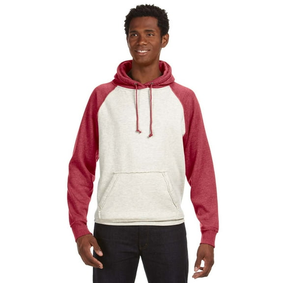 J America Adult Vintage Heather Pullover Hood - JA8885