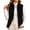 Black, variant on Vixolx Womens Cropped Sherpa Fleece Vest Stand Collar Full Zip Teddy Sleeveless Jacket Winter Warm Outerwear with Pockets