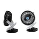thumbnail image 3 of Matsuzay Mini ventilador portátil de 360 ​​° con clip USB recargable en el escritorio, enfriador de viaje, azul y negro Electrodomésticos Azul Matsuzay HA023943-02, 3 of 4