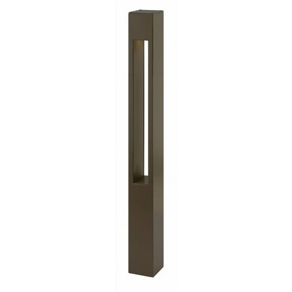 1 Light Square Large Bollard 3 Inches Wide By 30 Inches High-Bronze Finish-Incandescent Lamping Type Hinkley Lighting 15602Bz