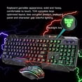 thumbnail image 3 of D620 Mechanical Feeling Gaming Keyboard and Mouse Combo, Rainbow Gaming Keyboard and Mouse Set,  LED Multicolor Changing Backlight Mouse, 3 of 11