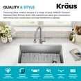 thumbnail image 4 of KRAUS Fairlane 33” Undermount Single Bowl 18-Gauge Stainless Steel Kitchen Sink, 4 of 7