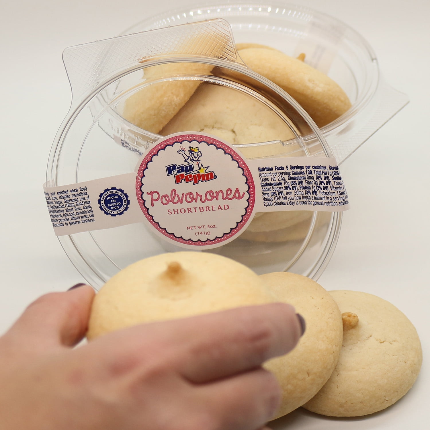 Pan Pepin, Polvorones Cookies, 5 oz, 5 Count