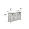 thumbnail image 4 of Greener Valley Solid Wood Long Sideboard, Traditional Style, 47" x 16" x 32", 4 of 7