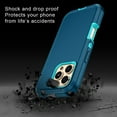 thumbnail image 6 of Petocase For iPhone 16 Pro Case,Shockproof Rugged Full Body Protection Heavy Duty Dust/Drop Proof 3-Layer Cover Case for iPhone 16 Pro 6.3'' 2024,Green, 6 of 8