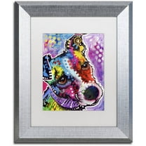 Trademark Fine Art "Dreamy Jack" Canvas Art by Dean Russo, White Matte, Silver Frame