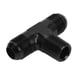 thumbnail image 2 of Adaptador en T de 3 vías, conector en forma de T, aleación de aluminio, acabado anodizado negro, 10AN a 1/2 NPT, 2 of 14