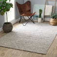 thumbnail image 2 of Mixed Stripe Black/Ivory Handwoven Rug, 5' x 8', 2 of 6