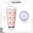 thumbnail image 4 of Fuzoiu Cute Sushi (2) Print 20oz Tumbler, Stainless Steel Vacuum Insulated Car Cup, Insulated Coffee Mug,Travel Mug with Lid,Thermal Cup for Outdoor-Straw Three-piece Set, 4 of 8