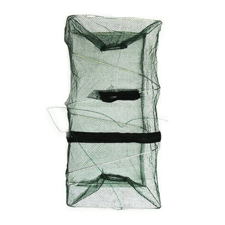 Mairbeon Fish Trap Universal Anti-corrosion Nylon Folded Square Fishing  Cage for Angling 
