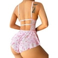 thumbnail image 2 of CAILDANL Women's lace pajama set, 2 of 5