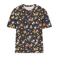 thumbnail image 4 of Fiudx Ofertas de La Semana Blusas de Cuello Redondo para Mujer Camisetas de Manga Corta Top Estampado, 4 of 4