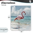 thumbnail image 4 of Stupell Industries Tropical Flamingo At Shore Canvas Art, 16 x 20, by The Prints Vibe, 4 of 8