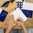 thumbnail image 7 of Thank You Cards With Envelopes Bulk Set & Stickers - 100 Pack 4x6 Blank Thank You Notes Bulk Box Set - Large Note Card Small Business, Wedding, Baby Shower & Bridal Shower - Navy Blue, 7 of 7