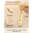 thumbnail image 5 of KeyStyle Initial Necklaces Women & Men Chain Letter Necklace A-Z Personalized Pendant Necklaces Christmas Jewelry Birthday Gift for Her, 5 of 8