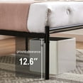 thumbnail image 2 of VECELO Full Size Metal Bed Frame with Headboard, Heavy Duty Steel Slat Support with Under-Bed Storage Platform Bed, No Box Spring Needed, Black, 2 of 7