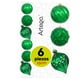 thumbnail image 1 of Esferas para árbol de navidad Artego extra grandes de 15 cm de diámetro paq 6 esferas  Verde Navidad * Línea Caramel 3 texturas y acabados diferentes para colgar Christmas ornaments, 1 of 7