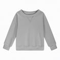 thumbnail image 5 of Towmus Girls Pullover Sweatshirt Fall Oversized Crewneck Casual Long Sleeve Solid Color Sweatshirts Basic Pullover Tops 14 Years, 5 of 7