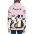 thumbnail image 6 of Kdxio Cute Cats Pattern Kids Boys Girls Zip Up Hoodie 3D Printed Hooded Sweatshirt Hoody Coat with Pocket 7-12 Y-Small, 6 of 6