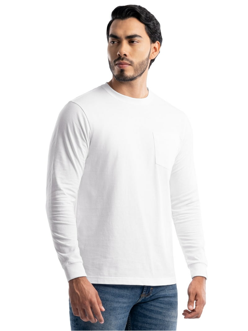 Brahma Men's Long Sleeve Core Tee, 100% Cotton, Moisture Wicking