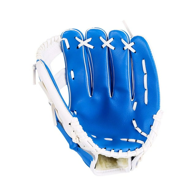 HLONK Youth Baseball Glove PVC Thickened Softball Mitt for Kids & Adults Right Hand Throw - Comfortable Wrist Support Durable Hand Sewn Design Perfect for Training Infield Pitcher & C