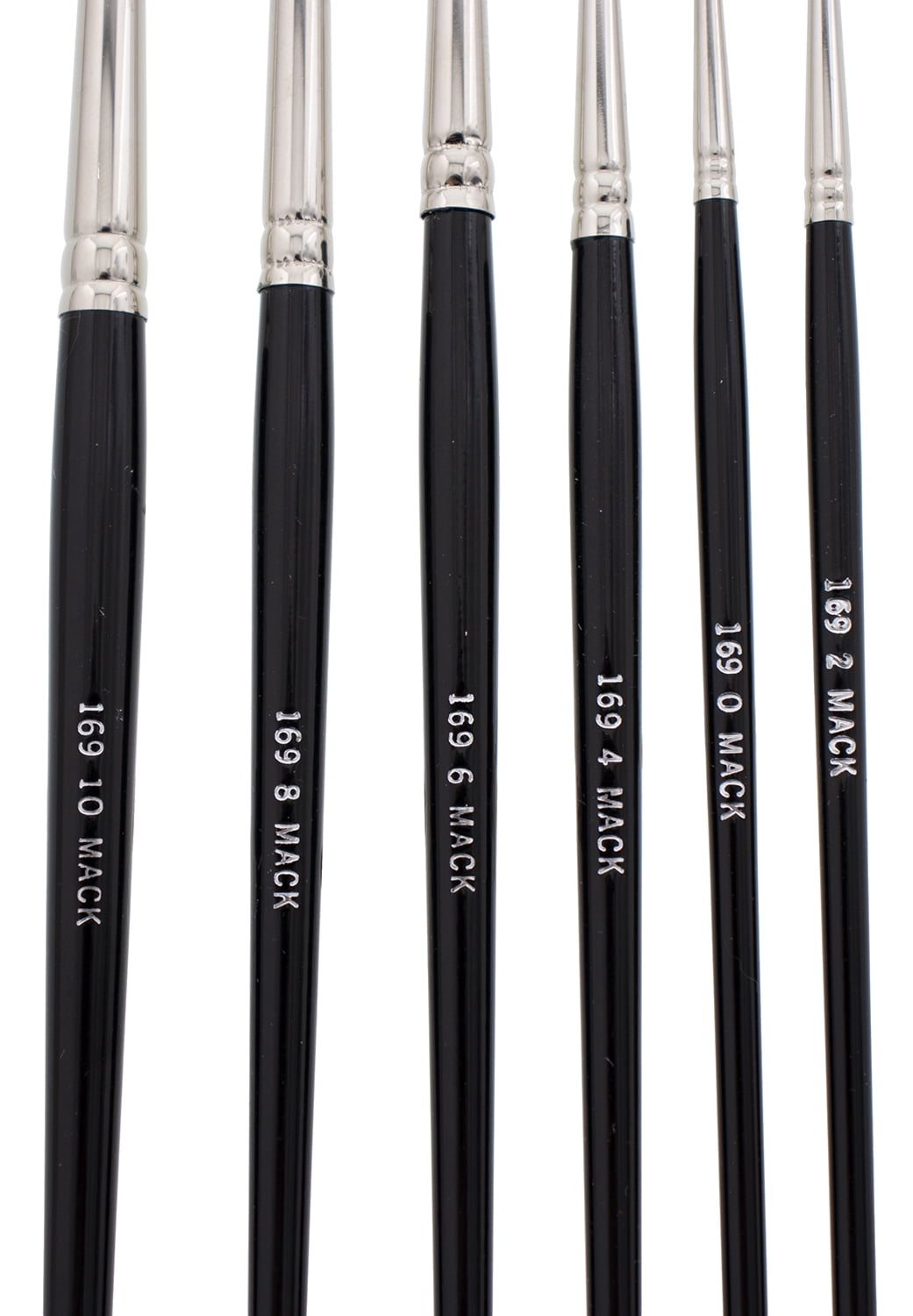Andrew Mack Brush 169 Blue Squirrel Black Synthetic Mix Quill Sizes 0-10