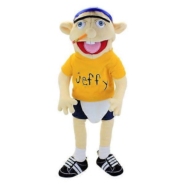 Jeffy Hat Hand Puppet Cosplay Plush Toy Game Stuffed Doll Children Gifts
