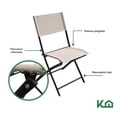 thumbnail image 3 of Juego De Jardin 6 Piezas Sillas Exterior Mesa Con Sombrilla gris, 3 of 8