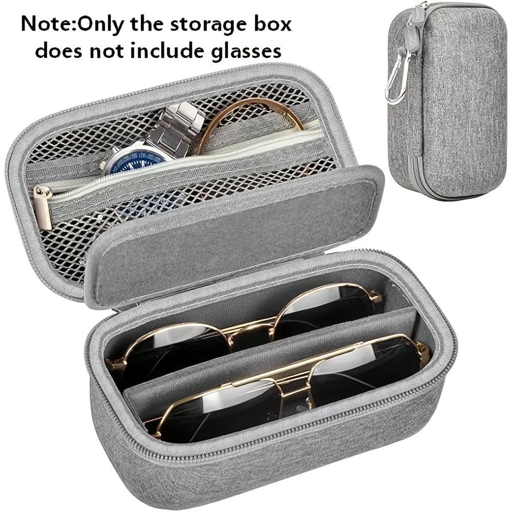 Travel Glasses Organizer Case for Quay Polarized Glasses Men Women Trendy Sunglasse Storage Holder (Bag Only)