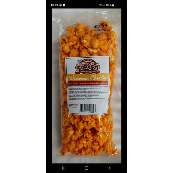 Wisconsin Cheddar Popcorn