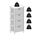 thumbnail image 4 of Winsome Omaha Storage rack with baskets in Black/chocolate finish, 4 of 8