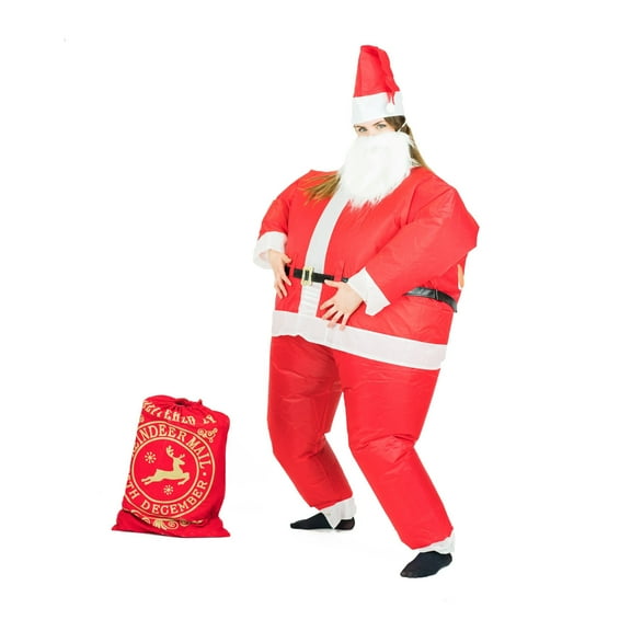 Christmas Xmas Santa Inflatable Costume for Adults (One Size)