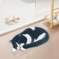 thumbnail image 5 of Cute Sleeping Cat Shaped Bedroom Area Rug, 15.7"x30" Non-Slip Floor Mat, Funny Area Rug Mats Tabby Cat Art Floor Carpet for Home Kitchen Bathroom, Leodye Back to School Season Clearance Special Offers, 5 of 8