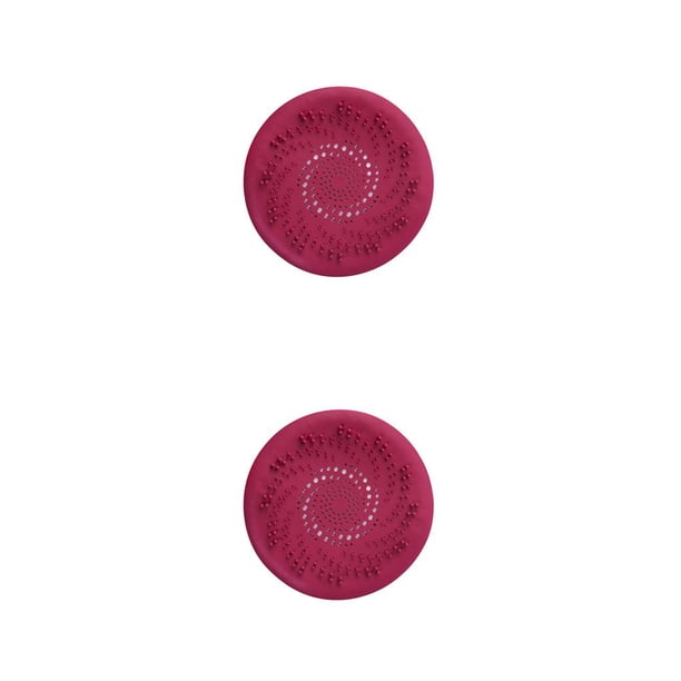 Colador de fregadero Cateissary Baño Lavabo Filtro de drenaje Anti-obstrucción Antideslizante Rojo 2Conjunto