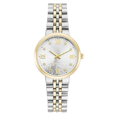 Time & Tru Ladies Two-Tone Bracelet Watch