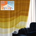 thumbnail image 5 of Ombre Orange Waves Blackout Curtains for Bedroom/Living Room, Pinch Pleated Black Out Curtains, Abstract Art Gradient Modern Room Darkening Window Drapes with Hooks 2 Panels, 39"x70", 5 of 8