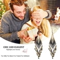 thumbnail image 5 of Pendientes de borla con cuentas estilo Boho - Pendientes colgantes de borla con cuentas hechos a mano, 5 of 5