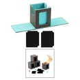 thumbnail image 2 of Caja de baraja de cartas coleccionables, caja de naipes coleccionable con 2 deflectores, estuche de tarjetas deportivas ligero de cuero PU de primera, 2 of 9