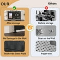 thumbnail image 3 of Large Metal Pegboard Desk Organizer & Dual Monitor Stand, Privacy Panel, 3 of 14