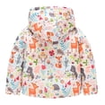thumbnail image 4 of Fesfesfes Toddler Kids Printed Jacket Baby Grils Boys Sweatshirt Coat Windproof Thin Coat for Children Spring and Fall Unisex Hooded Coat Clearance Under $10, 4 of 4