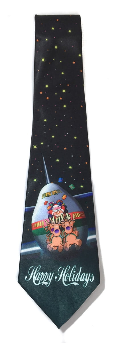 stonehouse collection mens airplane christmas tie funny airline tie theme