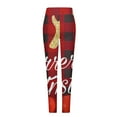 thumbnail image 4 of Up to 65 off!Lolmot Christmas Leggings for Women High Waisted Workout Leggings Soft Stretchy Yoga Pants Lightweight Christmas Plaid Snowflake Print Ankle-Length Tights for Xmas Party, 4 of 4