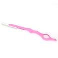 thumbnail image 2 of Cuchillo para adelgazar el cabello con flequillo de acero inoxidable, herramienta de peinado con cuchilla para recortar el cabello portátil, color rosa, 2 of 13