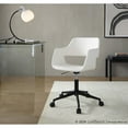 thumbnail image 3 of LumiSource Margarite Task Chair in Black Metal, White PU color, 3 of 8