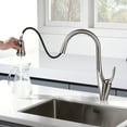 thumbnail image 6 of sumerain Single Handle High Arc Pull Out Kitchen Faucet,Stainless Steel Brushed Nickel Kitchen Sink Faucets with Pull Down Sprayer, 6 of 10