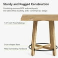thumbnail image 5 of Tribesigns 31.5-Inch Square Dining Table, Farmhouse Small KitchenTable For Dining Room, 5 of 7